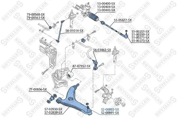 Handler.Part Ball joint Stellox 5200892SX 2