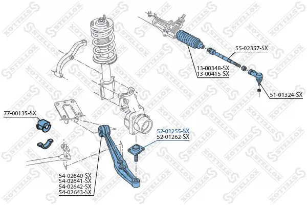 Handler.Part Ball joint Stellox 5201255SX 2