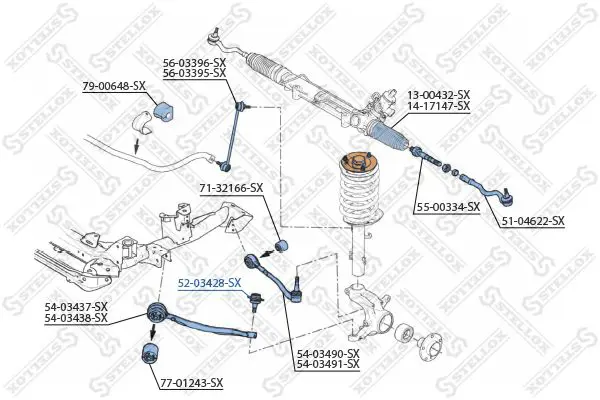 Handler.Part Ball joint Stellox 5203428SX 2