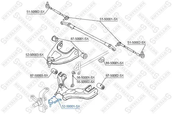 Handler.Part Ball joint Stellox 5250001SX 2