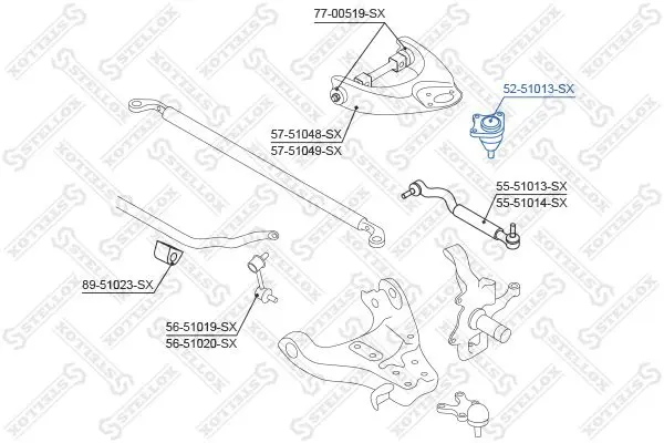 Handler.Part Ball joint Stellox 5251013SX 1