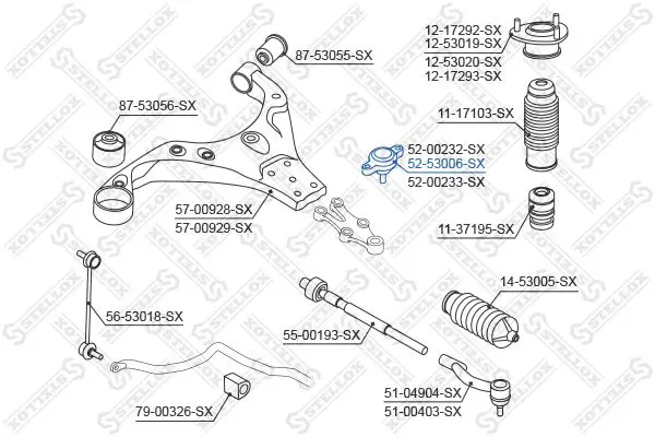 Handler.Part Ball joint Stellox 5253006SX 2