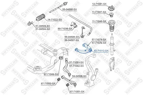 Handler.Part Ball joint Stellox 5271012SX 1