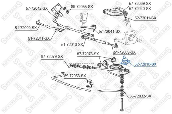 Handler.Part Ball joint Stellox 5272010SX 2