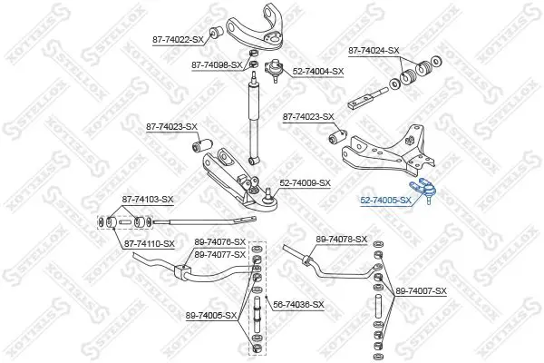 Handler.Part Ball joint Stellox 5274005SX 2