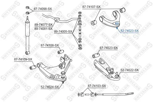 Handler.Part Ball joint Stellox 5274023SX 2