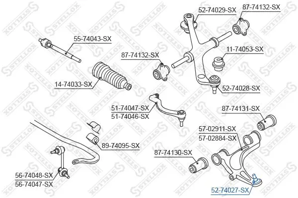 Handler.Part Ball joint Stellox 5274027SX 1