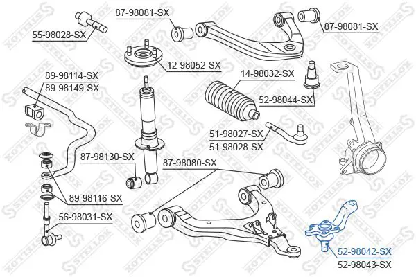 Handler.Part Ball joint Stellox 5298042SX 2