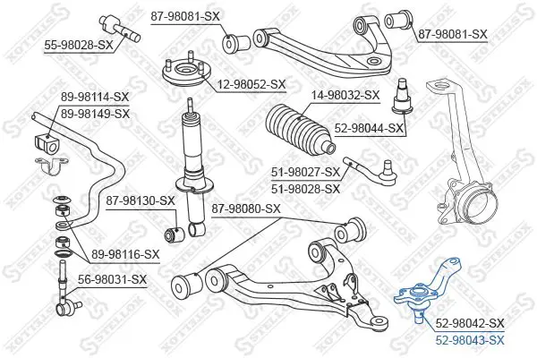 Handler.Part Ball joint Stellox 5298043SX 2