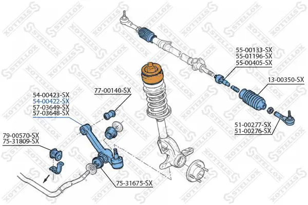 Handler.Part Track control arm Stellox 5400422SX 2