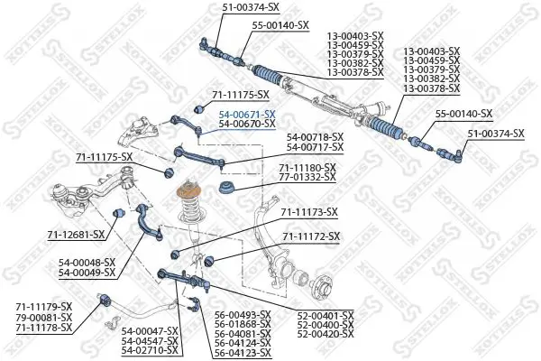 Handler.Part Track control arm Stellox 5400671SX 2