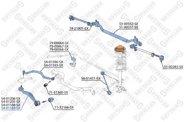 Handler.Part Track control arm Stellox 5401189SX 2