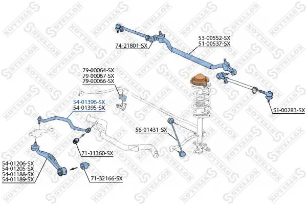 Handler.Part Track control arm Stellox 5401396SX 2