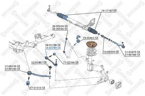 Handler.Part Track control arm Stellox 5401789SX 2