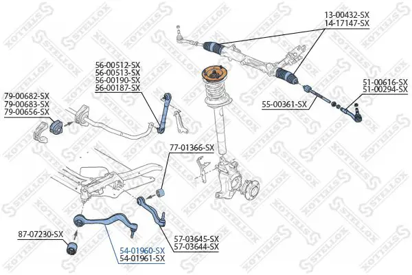 Handler.Part Track control arm Stellox 5401960SX 2