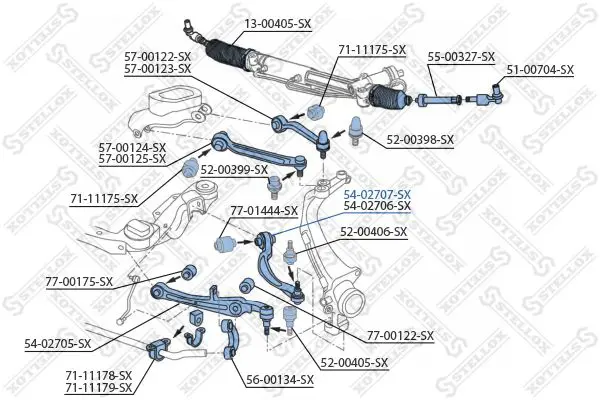 Handler.Part Track control arm Stellox 5402707SX 2