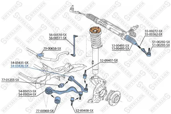 Handler.Part Track control arm Stellox 5403436SX 2