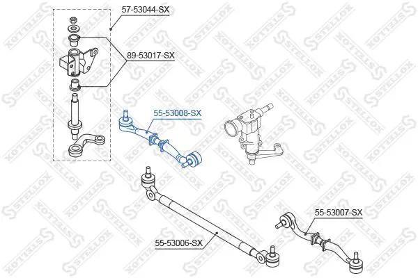 Handler.Part Centre rod assembly Stellox 5553008SX 2