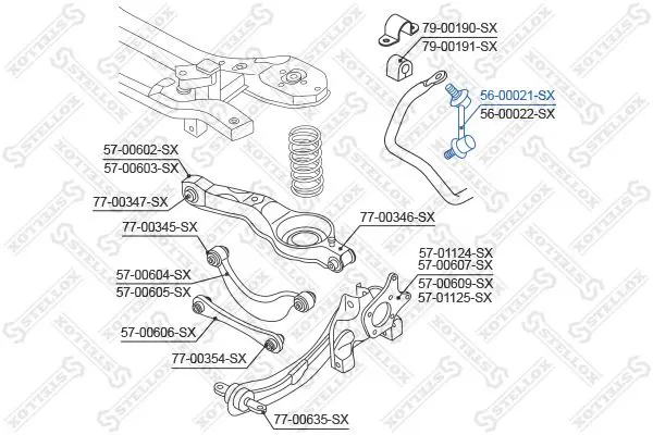 Handler.Part Rod/strut, stabiliser Stellox 5600021SX 2