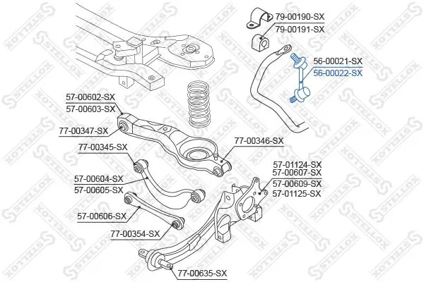 Handler.Part Rod/strut, stabiliser Stellox 5600022SX 2