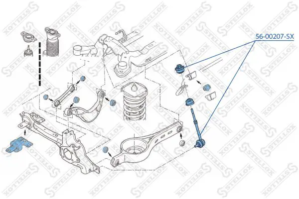 Handler.Part Rod/strut, stabiliser Stellox 5600207SX 2