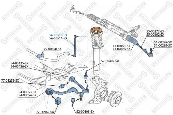 Handler.Part Rod/strut, stabiliser Stellox 5600510SX 2