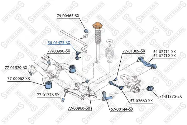 Handler.Part Rod/strut, stabiliser Stellox 5601473SX 2