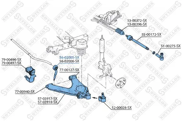 Handler.Part Rod/strut, stabiliser Stellox 5602005SX 2