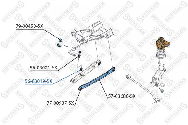 Handler.Part Rod/strut, stabiliser Stellox 5603019SX 2