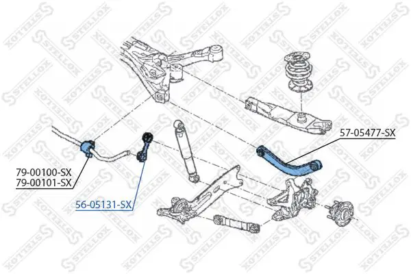 Handler.Part Rod/strut, stabiliser Stellox 5605131SX 2