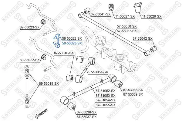 Handler.Part Rod/strut, stabiliser Stellox 5653023SX 2