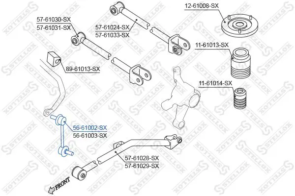 Handler.Part Rod/strut, stabiliser Stellox 5661002SX 2