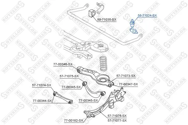 Handler.Part Rod/strut, stabiliser Stellox 5671024SX 2