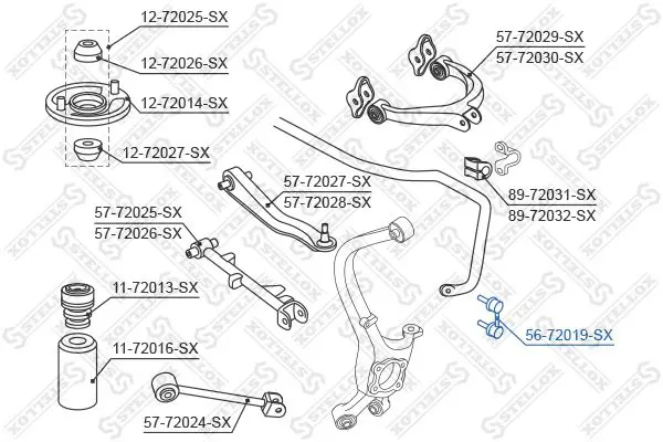 Handler.Part Rod/strut, stabiliser Stellox 5672019SX 2