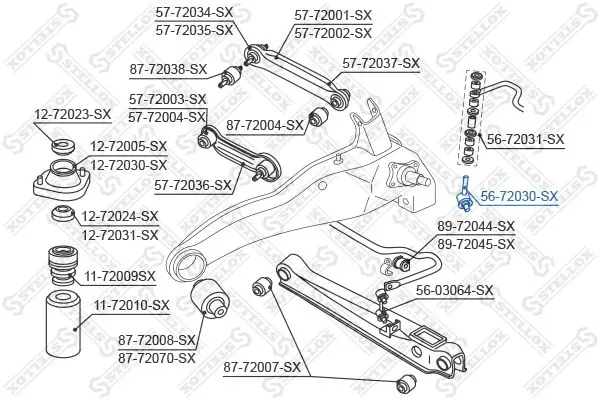 Handler.Part Rod/strut, stabiliser Stellox 5672030SX 2