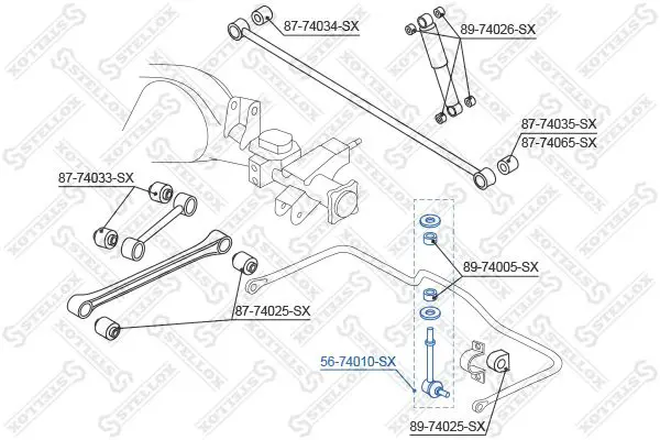 Handler.Part Rod/strut, stabiliser Stellox 5674010SX 2