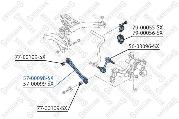 Handler.Part Track control arm Stellox 5700098SX 1