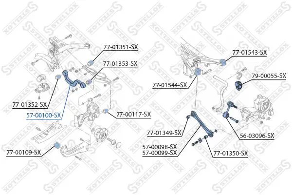 Handler.Part Track control arm Stellox 5700100SX 2