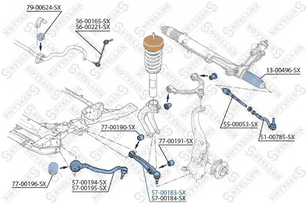 Handler.Part Track control arm Stellox 5700183SX 2