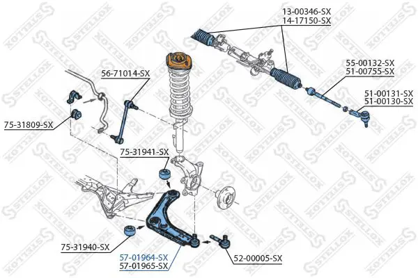 Handler.Part Track control arm Stellox 5701964SX 2