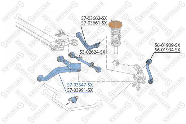 Handler.Part Track control arm Stellox 5703547SX 2