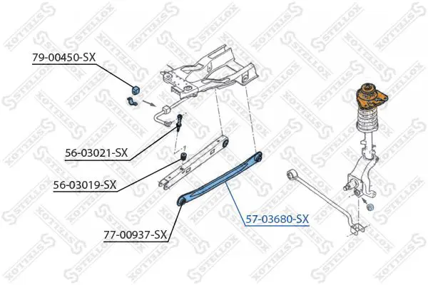 Handler.Part Track control arm Stellox 5703680SX 1