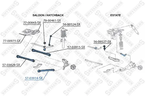 Handler.Part Track control arm Stellox 5703914SX 2