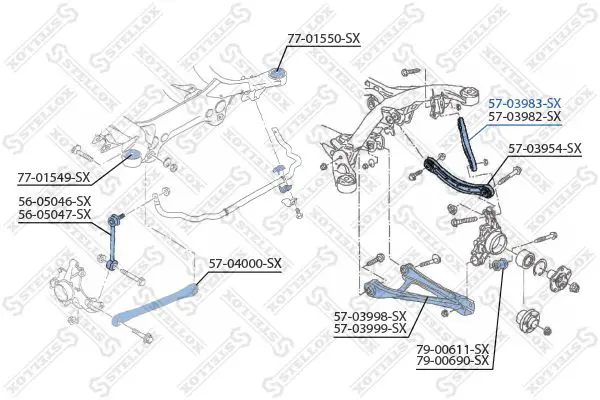 Handler.Part Track control arm Stellox 5703983SX 2