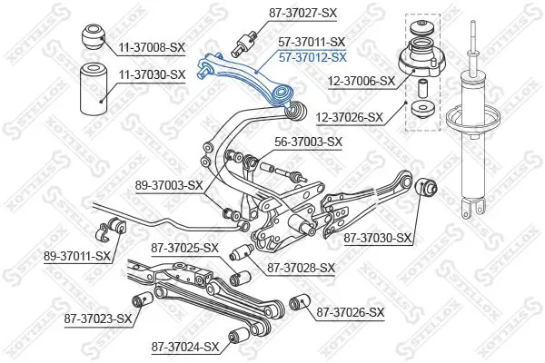 Handler.Part Track control arm Stellox 5737012SX 2