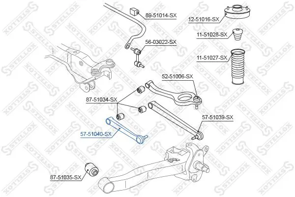 Handler.Part Track control arm Stellox 5751040SX 1