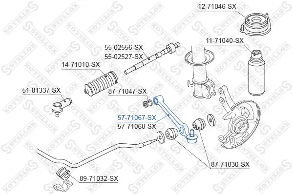 Handler.Part Track control arm Stellox 5771067SX 1