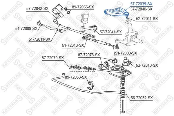 Handler.Part Track control arm Stellox 5772039SX 1