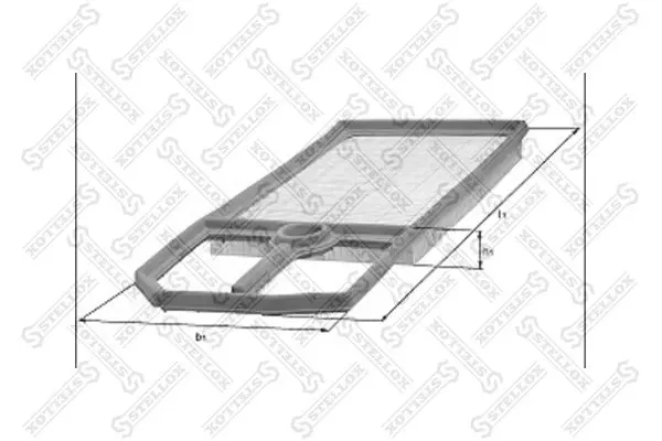 Handler.Part Air filter Stellox 7101619SX 1