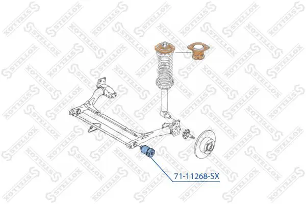 Handler.Part Control arm-/trailing arm bush Stellox 7111268SX 2